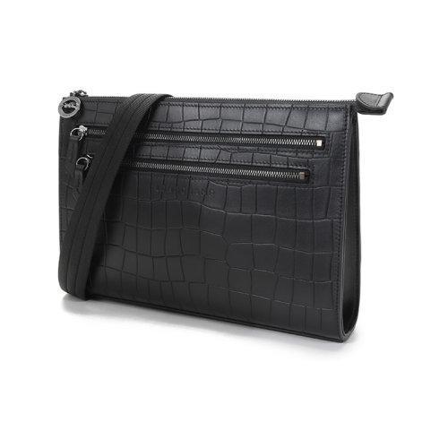 【国内现货】Longchamp/珑骧 2021款 男士CROCO BLOCK系列牛皮单肩斜挎包 20003 945 商品图1