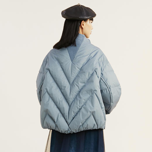 MIIDII谜底2021冬新款休闲帅气保暖短款羽绒服女214MY2405 商品图3