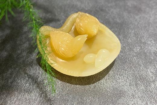 【御珠宫坊】糖白玉安居乐业摆件 商品图0