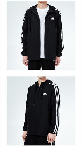 阿迪达斯 ADIDAS 男子 运动型格 M 3S WB 运动 夹克/风衣 GV5256