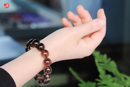 烟晶手串【咖啡加糖】，珠径12/14.5mm 商品图3