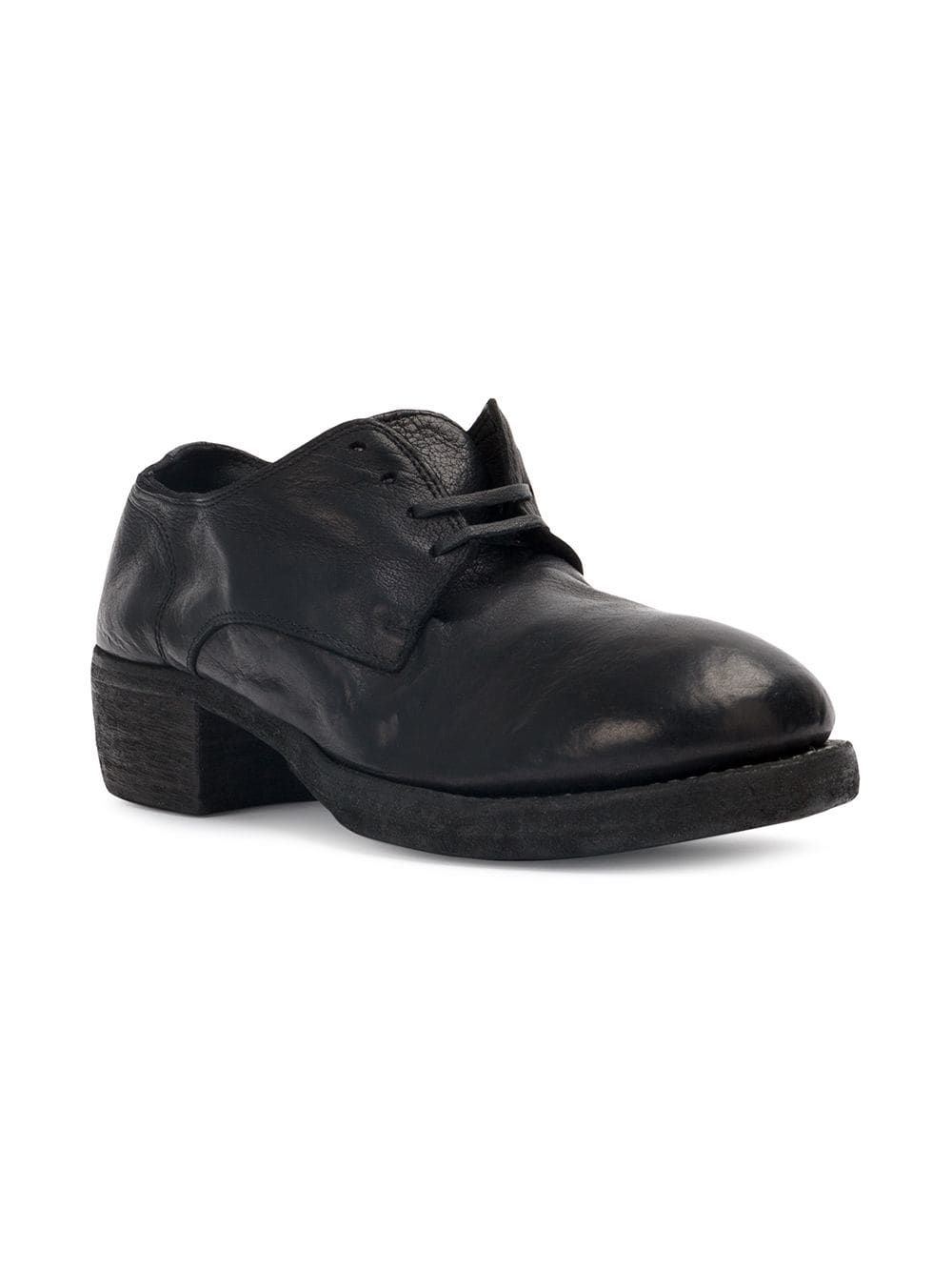 Guidi Black 792Z Classic Derby Shoes