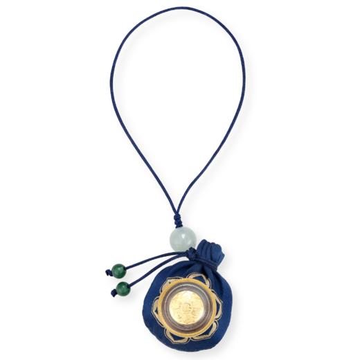 醍醐 平安 六字真言黄金转经轮檀香香囊随身挂饰 车挂 手机挂饰 商品图5