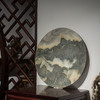 清 苍山云烟诗文圆形云石板 商品缩略图1