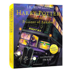 华研原版 哈利波特与阿兹卡班的囚徒 英文原版 Harry Potter and the Prisoner of Azkaban 彩绘平装版 JK罗琳 英文版进口英语书籍