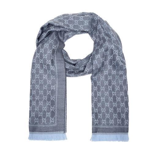 【现货秒发】GUCCI/古驰 女士GG提花羊毛围巾 411115 3G200 商品图1