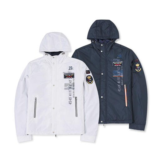 鲨鱼 航海风 连帽夹克棉服外套 原装袋 特惠 PSS106 商品图0