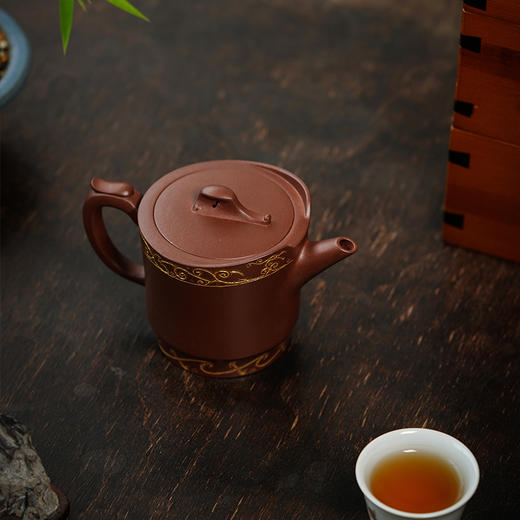 龙德堂陶艺 汤宣武 音声相和系列《将军令·扬琴》 原矿紫泥 250 cc 商品图2