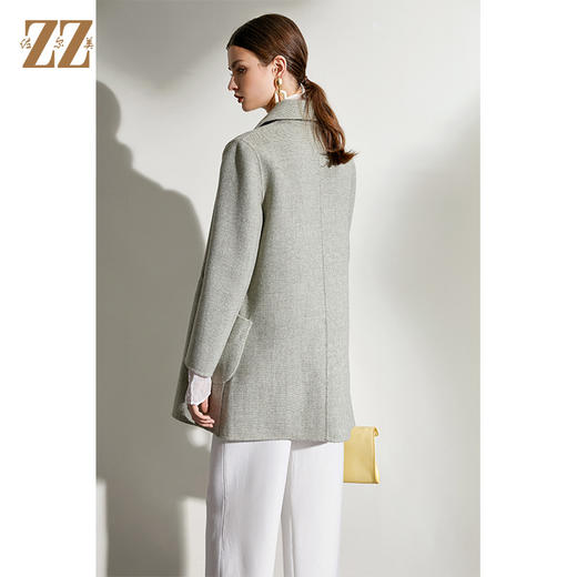 佐尔美2021冬季新品上市 羊毛双面呢中褛女E04SM02 商品图4