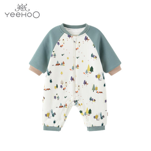 英氏-童衣类（冬）E1英针长蛤米白80CM 商品图0