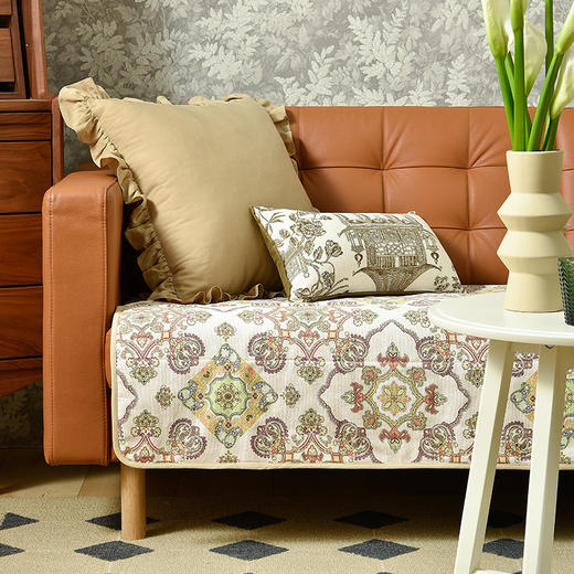 布拉格的琉璃系列北欧简约棉布沙发巾 商品图0