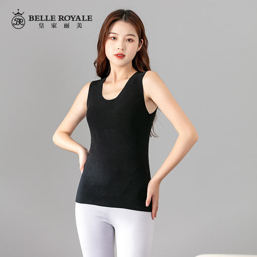 皇家丽美中厚款弹力大柔软舒适轻薄透气女款保暖背心BNM8140 商品图3