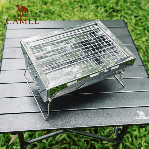 骆驼折叠烧烤架子家用木炭小型不锈钢烧烤炉户外庭院野外烤串 A1S3PW101_A1S3PW102_A1SKTC031_A1SKTC032_A1SKTC033_A1SKTC034_A1SKTC047 商品图0