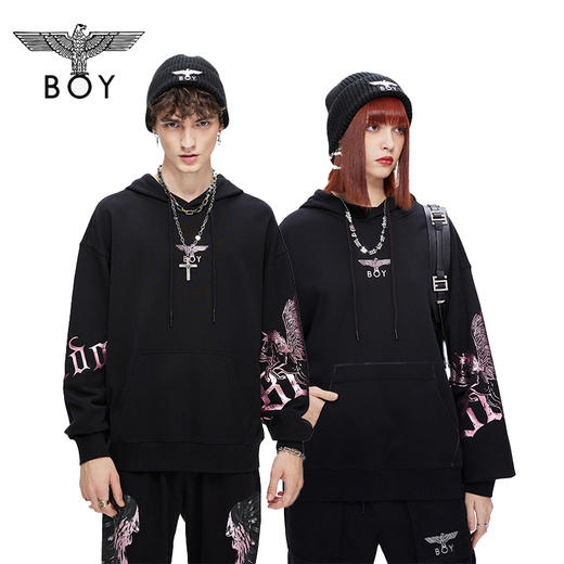 BOY2021神兽飞马宽松连帽卫衣B213NB404402 商品图0