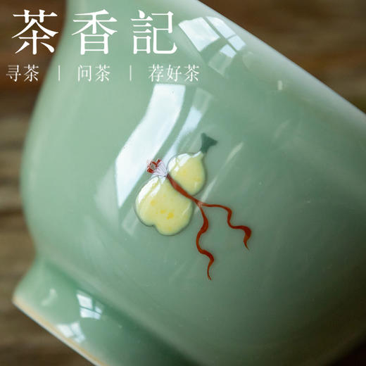 茶香记 南山夏手绘盖碗 主泡器 矿料 古法制瓷 釉色自然 鲜活灵动 商品图2