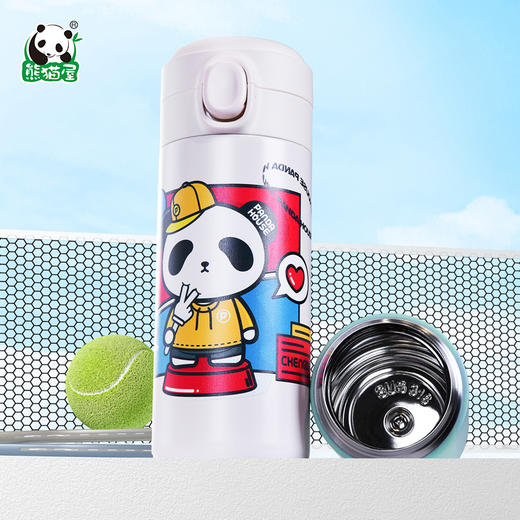 熊猫屋PANDAHOUSE 100%嘟嘟弹盖保温杯 商品图2