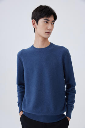  圆领羊绒男套衫 SJF93M204N
