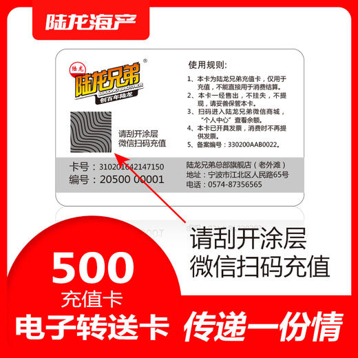 990950陆龙电子卡500 商品图2