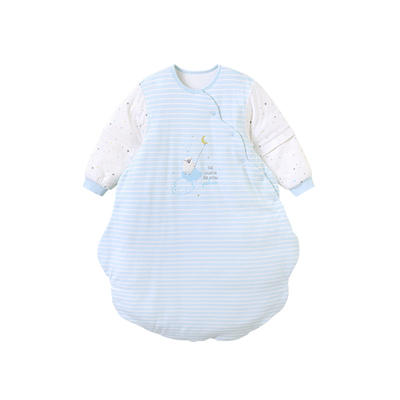 英氏-寝具类（冬）E1牧场粉厚不分腿睡袋晶粉L 商品图1