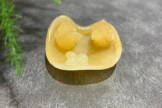 【御珠宫坊】糖白玉安居乐业摆件 商品图1