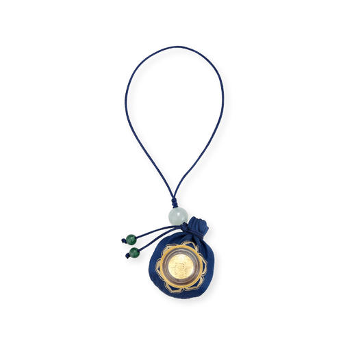 醍醐 平安 六字真言黄金转经轮檀香香囊随身挂饰 车挂 手机挂饰 商品图6