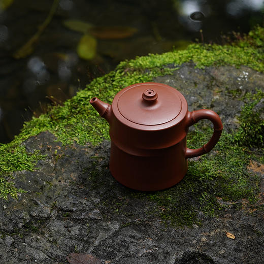 龙德堂陶艺 徐飞制 《双节竹段》原矿底槽清 220cc 库存请咨询客服 商品图1