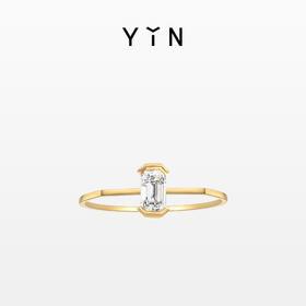 「熠」光芒系列 祖母绿钻石戒指