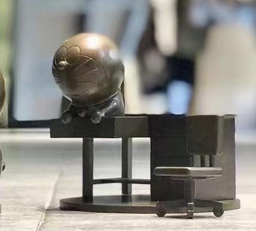 初见哆啦A梦铜雕 商品图0