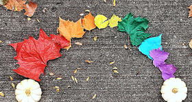 树叶艺术画 —— 合一文化节特别呈现