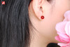 [ 秋澜 ]  天然血珀耳钉 | 如酒醇香， 如意藏福，醒目百搭 商品缩略图4
