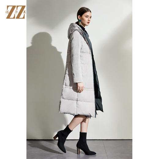 佐尔美2021冬季新款上新 双面穿时尚经典羽绒服外套女 E04YY16 商品图1