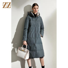 佐尔美2021冬季新款上新 双面穿时尚经典羽绒服外套女 E04YY16
