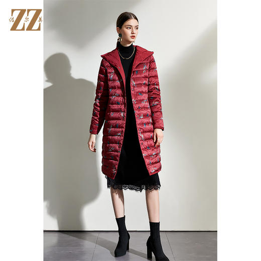 佐尔美2021冬季新款上新 双面穿时尚经典羽绒服外套女E04YY10 商品图2