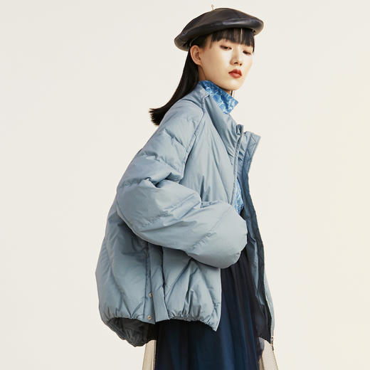 MIIDII谜底2021冬新款休闲帅气保暖短款羽绒服女214MY2405 商品图2