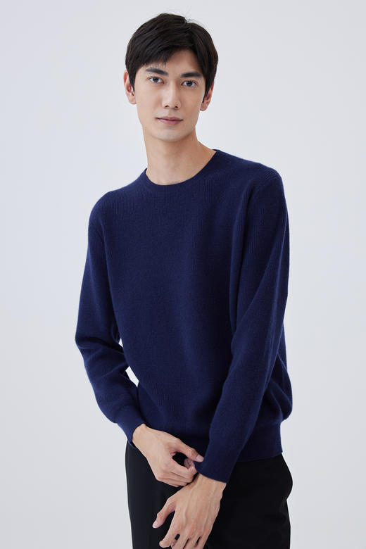 圆领加厚羊绒男套衫 SJF93M205N 商品图0