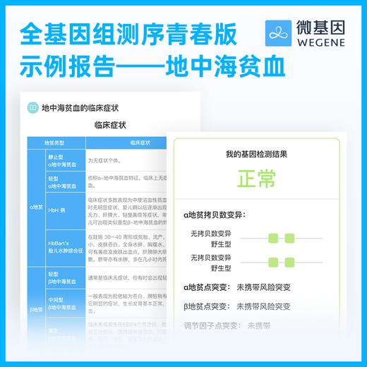 微基因WeGene 全基因组测序青春版 30亿碱基全测序 单件 商品图2