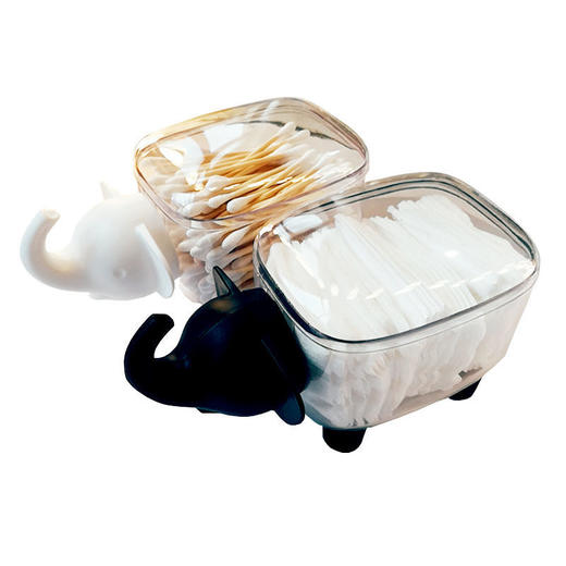 抖音网红同款创意家用棉片棉签收纳盒迷你牙签筒桌面卸妆棉收纳盒 商品图7