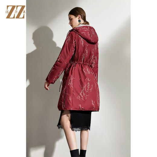 佐尔美2021冬季新品上新 双面穿时尚经典羽绒服外套女E04YY06 商品图4