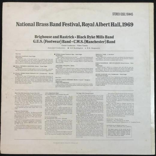 LP黑胶唱片 《全国铜管乐团音乐节 1969年》 皇家阿尔伯特音乐厅 商品图1