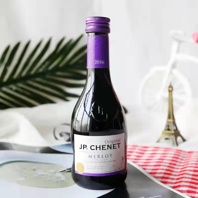 JP.CHENET香奈美乐葡萄酒 梅鹿辄干红 法国进口红酒 187ml 节日礼赠 亲朋聚会 72小时发货