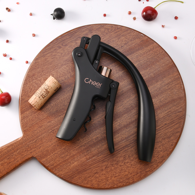 Cheer启尔 黑金兔头红酒手动开瓶器 红酒开酒器红酒起子