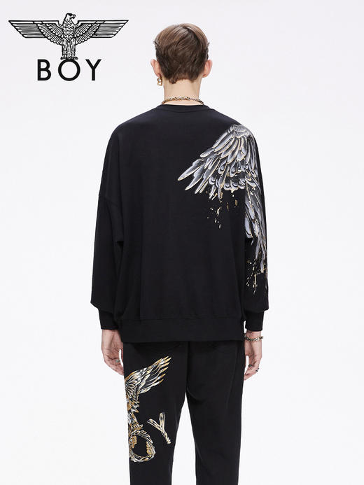 BOY2021水墨印花翅膀潮卫衣B213NB205202 商品图1