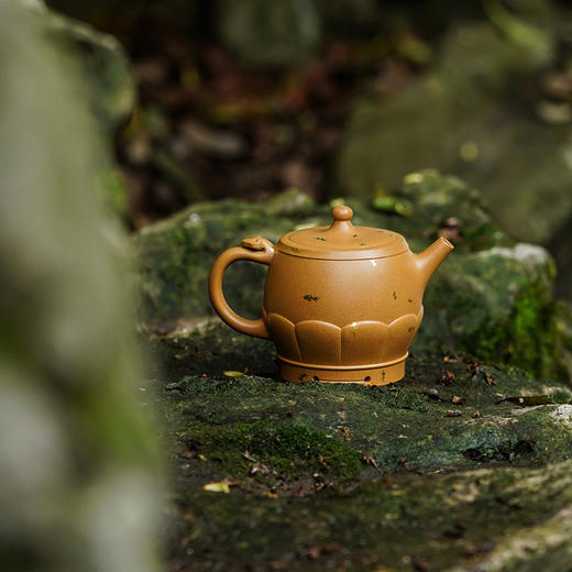 龙德堂陶艺 汤宣武 音声相和系列《禅寺佛音·鼓》原矿黄金段 250 cc 商品图2