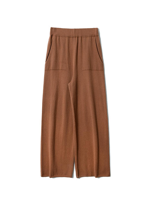 女士2021新款羊毛混纺针织长裤 商品图3