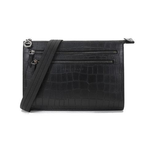 【国内现货】Longchamp/珑骧 2021款 男士CROCO BLOCK系列牛皮单肩斜挎包 20003 945 商品图0