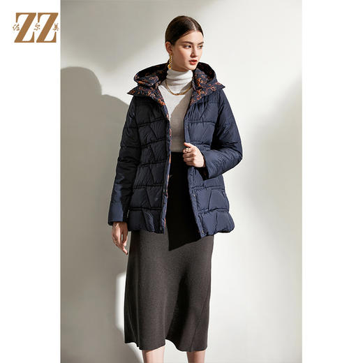 佐尔美2021冬季新品上市 经典羽绒服外套女E04YY34 商品图3