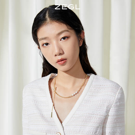 ZEGL蝴蝶项链女轻奢小众ins嘻哈复古卫衣装饰锁骨毛衣链秋冬配饰 商品图2