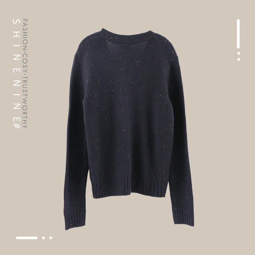 P98964710简单彩点针织开衫 商品图3