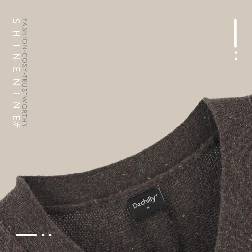 P98964710简单彩点针织开衫 商品图5