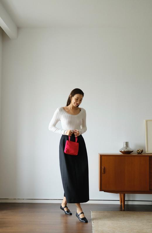 round neck knit top 商品图1